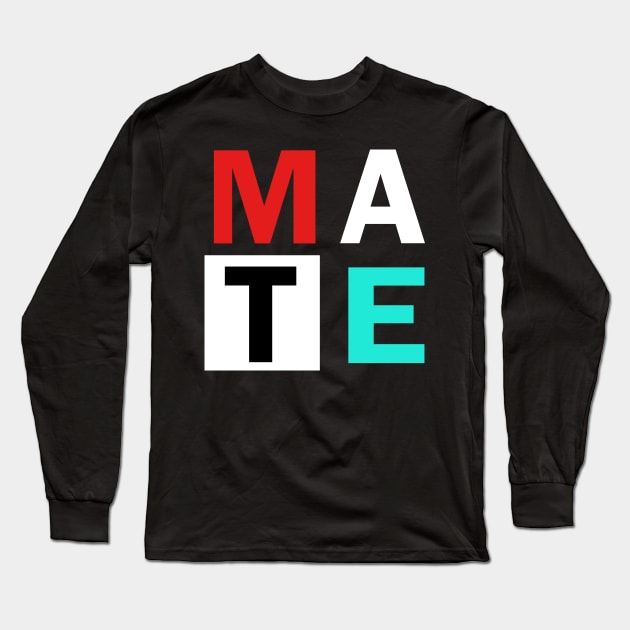 Matching Couple Soul and Mate Retro Valentines Day Shirt Long Sleeve T-Shirt by CMDesign